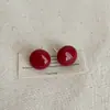 Pendientes de Oreja de Bolita de Gominola Color Morandi para Mujer, Sencillos y de Alta Gama, Personalizados, Exquisitos y Modernos Pendientes para el Día a Día