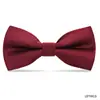 Collar rojo ceremonia de boda novio traje de boda moño compromiso padrino corbata corbata traje color sólido