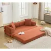 Sofá Cama Plegable de Tres Plazas de Doble Uso con Compresión al Vacío para Apartamento Pequeño con Esponja de Alta Densidad y Pana para la Sala de Estar