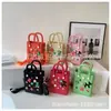 Fábrica en stock eva Compra Cesta de Verduras Bolsa de Almacenamiento de Gran Capacidad Bolsa de Playa Transfronteriza Bolso de Hombro de Moda con Agujeros