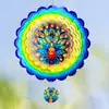 Spinner de Viento de Acero Inoxidable Mandala Visual 3D Carrillón de Viento Giratorio Decoración Colgante para Patio Exterior Jardín - Amazon Transfronterizo