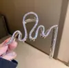 Oferta Especial Transfronteiriça Moda Acessórios de Cabelo Coque Grampo de Cabelo Presilha de Tubarão Presilha com Strass Acessório de Cabelo em Formato de Coração Gravata Borboleta Grampo de Cabelo para Menina