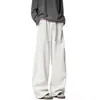 Pantalones de chándal cargo plisados para hombre, Otoño, Modernos, Estilo retro americano, Casual, Holgados, Rectos, Pesados, Joggers Scimitar