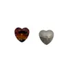 Pedras Strass de Cristal de Vidro K9 de Alta Qualidade nas Cores Café Maillard para Outono e Inverno, Pedras Strass Imitação Coração com Ponta Traseira 10*10 para Decorações de Nail Art