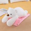 Urso de pelúcia para assento cobertor de ar condicionado brinquedo de pelúcia travesseiro Urso Lina travesseiro de cochilo infantil cobertor dupla utilidade dois em um