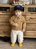 Atuendo Elegante de Bebé para Primavera 2026 Nueva Tendencia Chaqueta con Cuello Polo para Niño Pequeño Pantalones Casuales para Bebé