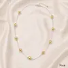 Collar Coreano Femenino de Múltiples Perlas de una Sola Capa, Cadena para Suéter Pequeña y Fresca, Versátil Estilo Largo Femenino y Exquisito