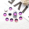 Diamantes redondos de moca de 8 mm para decoración de uñas, nuevos accesorios para decoración de uñas, diamantes de imitación de cristal planos de fantasía de color caramelo súper llamativos.
