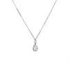 Estilo K de Lujo Accesible Collar con Colgante de Gota para Mujer, Lágrimas de Sirena, Colgante Compacto, Sencillo, Ligero y Lujoso, Regalo de Alta Gama para Novia