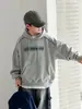 Sudadera con capucha para niño 2026 Otoño Nuevo Estilo Holgada con Estampado de Letras Sudadera con Capucha Manga Larga para Niños Mayores, Ropa Infantil Zhili, Huzhou