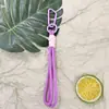Llavero con tema de dopamina con cordón trenzado, diseño colorido y minimalista, adecuado para teléfonos y llaves de coche, un accesorio elegante con un toque de lujo