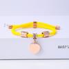 Pulseira de marca em aço inoxidável Moda europeia e americana tecida à mão LOVE material em branco pulseira multicolorida em aço inoxidável atacado