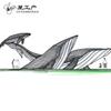 Acero inoxidable jardín paisajismo ingeniería escultura grande ballena hueca Dapeng Bestia Divina metal decoración exterior escultura