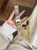 Pulseira de Relógio de Silicone Fosco Tridimensional Desenho Animado Adequada para Applewatch iWatch 12ª Geração 11/10