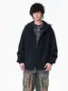 Chaqueta con capucha de estilo americano para hombre, de color liso, para primavera y otoño, de alta calle, para deportes al aire libre, moderna, para adolescentes