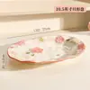 Adorable Vajilla de Cerámica con Relieve Bajo Esmalte para Uso Doméstico: Tazones, Platos, Platos hondos, Tazones para fideos instantáneos, Tazones de doble asa, Tazones para arroz, Juego de tazón y plato