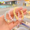 Collar infantil de princesa de cristal para niña pequeña, conjunto de pulsera y joyería luminosa de moda para niña pequeña, juguetes de joyería