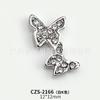 Joyería japonesa de aleación con forma de mariposa para uñas, superventas, con diseño de hada, de una sola pieza, con incrustaciones de diamantes, accesorios de lujo tridimensionales con forma de mariposa para uñas.