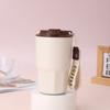 Taza de café octogonal de acero inoxidable 316 nueva, regalo de empresa, taza acompañante, doble vacío, cuerda para colgar, termo portátil