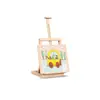 Mesa de Arte Móvel para Jardim de Infância Sala de Aula de Artes Armário de Armazenamento de Papel de Desenho em Madeira Maciça Estúdio de Educação Infantil Rack Organizador Armário de Artes