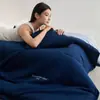 Novo conjunto de edredom para sono profundo de outono e inverno, macio e regulador de temperatura, quente, respirável e confortável, adequado para todas as estações, ideal para dormitórios estudantis