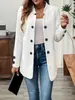 Ropa Europea y Americana Otoño e Invierno 2025 Moda Nueva Transfronteriza Chaqueta Superior de Tres Botones Traje
