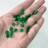 Pendientes de Aro Ovalados para Manualidades con Incrustaciones de Ágata, Base Plana, Anillo Natural Verde Sin Agujero, Colgante Jinhua