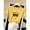 Camiseta de Algodón Puro de Manga Corta para Mujer, Estilo Nuevo 2026, Moda Europea, Versátil, Rejuvenecedora, Adelgazante, Top Gris, Tendencia de Verano