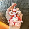 Cadena Creativa de Gato con Cuentas para Teléfono Móvil Llavero Colgante Lindo para Bolso Accesorios para Funda de Teléfono Móvil Pequeño Regalo para Parejas Venta al por Mayor
