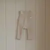 Pantalones de cintura alta para proteger el abdomen, talla grande (PP), para otoño e invierno, para niños y niñas; leggings ajustados para bebés y niños pequeños; pantalones largos elásticos para niños y bebés.