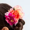 Acessórios Transfronteiriços Europeus e Americanos, Pente de Cabelo e Grampo de Cabelo Doces com Flores Artificiais, Ornamento de Cabelo de Flor Estilo Férias Boêmio com Franjas