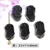 Jingdian Jewelry Cristal Natural Obsidiana Accesorios Pixiu Estrictamente Seleccionados Colección de Accesorios con Agujero Pasante diy Productos Semielaborados Venta al Mayoreo