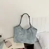 Bolsa de Lona 2026 Verão Nova Estilo Coreano Tote Casual Moda Bolsa de Ombro Único Grande Capacidade Bolsa Tote Bolsa de Compras