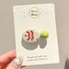 Pinzas Dulces con Lazo para el Cabello de Niñas, Pasadores Exquisitos de Alta Gama, Pinzas Lindas de Dibujos Animados para Flequillo de Niñas, Accesorios Versátiles para el Cabello