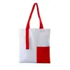 Mochila con cordón de empalme, Bolsa de compras de lona, Bolso de mano de lona, Bolsa de algodón con estampado de color, Mochila de cordón para estudiantes