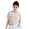 Suéter Pulôver Feminino de Verão Novo com Recortes Meninas Quentes Estilo Coreano Solto Versátil Estilo Ocidental Celebridade da Internet Popular Blusa Feminina Tendência