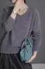 Suéter Suave de Cachemira con Cuello Interior para Mujer, Polar Versátil, Tejido de Punto de Lujo Ligero, Nuevo Color Sólido para Otoño e Invierno