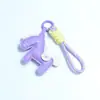 Huayang Tiene Inmediatamente Lanyard para Teléfono de Cartera Versátil Cuero Caballo Pequeño Coche Llavero Colgante Accesorios de Equipaje Exquisito