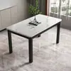 Mesa de comedor de vidrio templado para el hogar mesa de comedor pequeña simple para apartamento y juego de sillas mesa de comedor rectangular simple para comer para habitación de alquiler