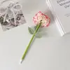 Bolígrafo de Clavel de Alta Apariencia Hisocute Decoración de Escritorio para Estudiantes Bolígrafo de Flor Artificial Bolígrafo de Regalo de Boda