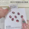 Pedras de strass em formato de ovo de pombo sem base, produto acabado, pedras de strass K9 brilhantes aplicadas à mão, acessórios coloridos ovais para arte de unhas