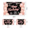 Nuevo fondo de tela con temática de serie de cumpleaños transfronteriza, decoración de ambiente, pancarta para escena de celebración de fiesta festiva, se puede diseñar