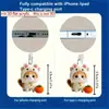 Bestseller internacional: Pingente de protetor de poeira para celular em acrílico de gato e coelho fofo, adequado para dispositivos Tipo-C e Apple