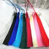 Borla de Seda de Hielo Larga de 13 cm Borla para Abanico Borla Colgante con Punta para Cortina Marcador Borla Colgante Accesorios de Joyería