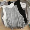 Algodón Modal Suelto Chaleco Pequeño para Mujer Ropa Exterior Nuevo Estilo Coreano Adelgazante Interior Camiseta sin Mangas Verano Camisola Camiseta Base