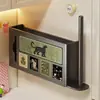 Caja de Almacenamiento Magnética para Refrigerador, Portarrollos de Cocina Montado en Pared sin Taladro para Papel de Cocina y Film Transparente, Varilla para Colgar Papel de Rollo Lateral de Gran Capacidad