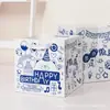 Día de la Mujer, Bolsa de Regalo Día de la Diosa, Bolsa de Papel tipo Bandolera Cuadrada, Bolsa para Snacks de Regalo, Ver Flores, Feliz Suerte