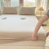 Lençóis de Cama Tipo Naked Sleeping para Maternidade e Bebê, Peça Única Ajustada, Algodão Puro, Colcha com Borda Totalmente Envolvente, Algodão Lavado, Lençóis de Cama, Lençóis de Cama Ajustados de Algodão Puro, Conjunto de Três Peças