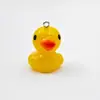 Pendente Divertido de Pato Amarelo Estéreo Quente da Amazon Desenho Animado com Capuz Pato Pingente DIY Feito à Mão Chaveiro