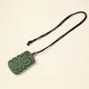 Pingente Amuleto de Ameixa Roxa com Incenso, Amuleto da Paz, Pingente da Verdadeira Imagem das Cinco Montanhas, Item Portátil de Mão, Enfeite para Pendurar no Carro, Incenso em Grânulos
